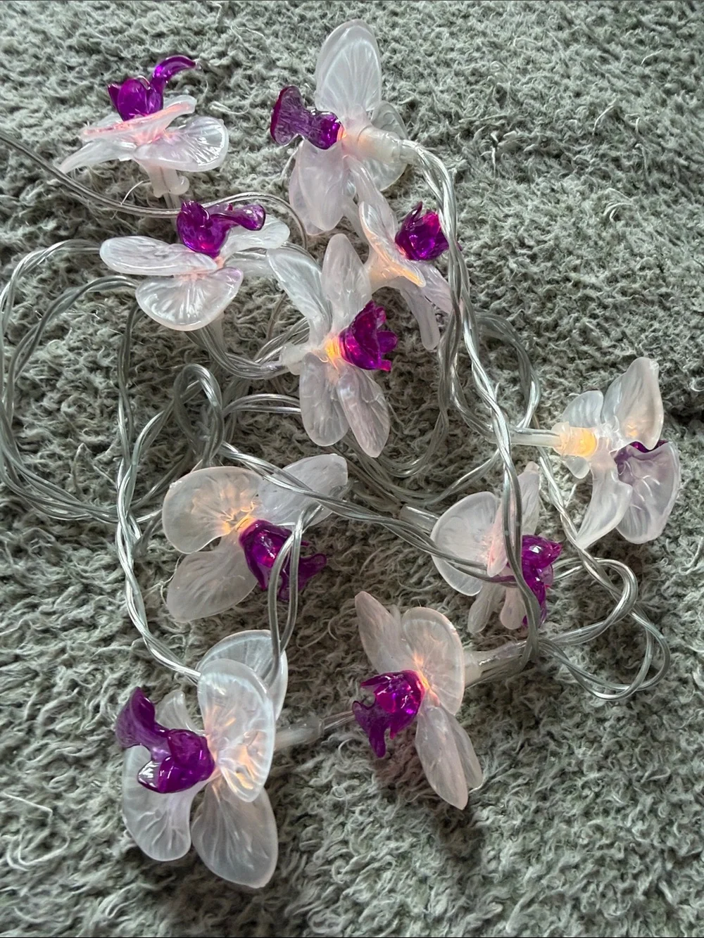 Ashland Purple & Clear Orchid LED String Lights